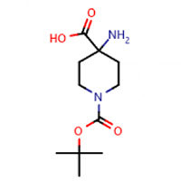 4-Amino-1-boc-piperidine-4-carboxylic acid , CAS No 183673-71-4